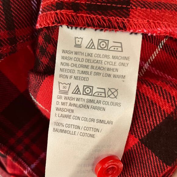 Isaac Mizrahi Size 1X Buffalo check buttondown shirt - Picture 5 of 8